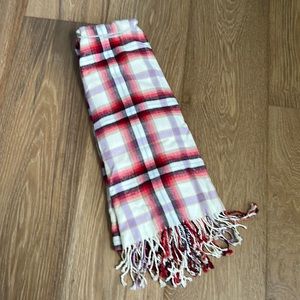 Gap red plaid scarf